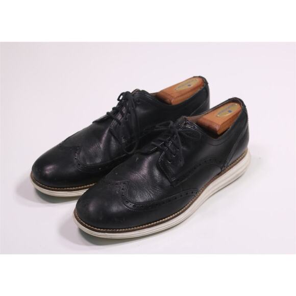 Cole Haan Men\'s 9.5 Original Grand Wingtip Oxford Black Dress Shoes c26469 main image 9
